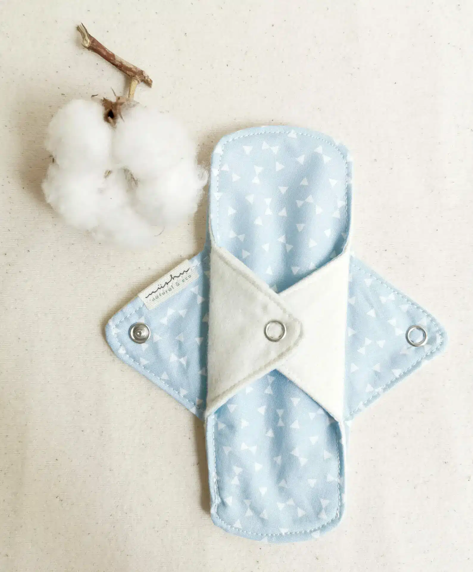 Salvaslip de tela ecológico talla S – cobertura estándar cielo nüshu