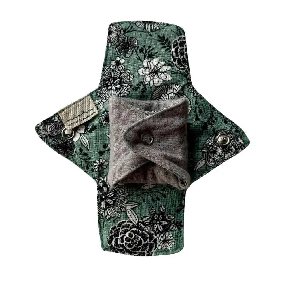 Salvaslip reutilizable de algodón talla S – cobertura estándar geisha nüshu