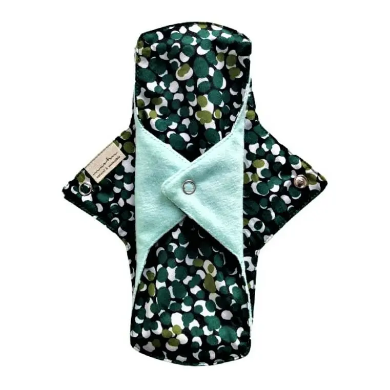 Salvaslip reutilizable de algodón mini XS modelo Nenúfar