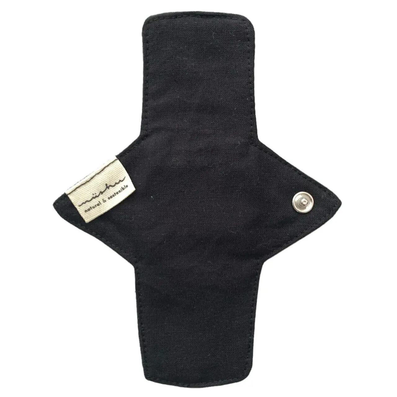 Salvaslip reutilizable de algodón mini XS modelo Negra