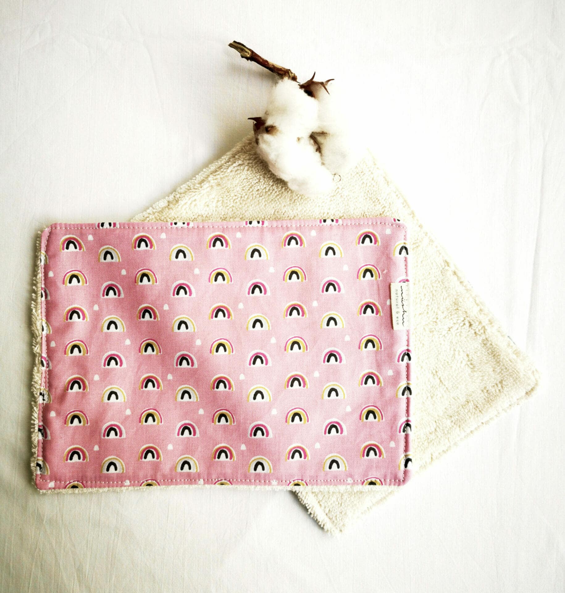 Small hygiene towal Pink Rainbow