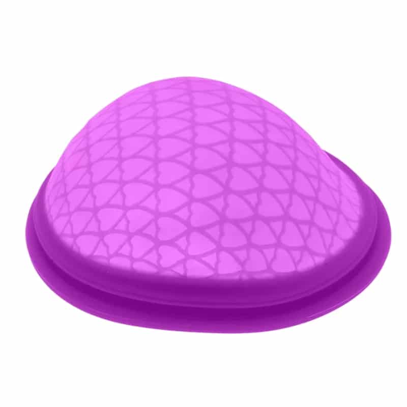 Disc menstrual lila. Per menstruació sostenible. Alternativa a la copa menstrual.